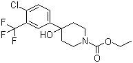 Ethyl 4-(4-chloro-3-(trifluoromethyl)phenyl)-4-hydroxypiperidine-1-carboxylate Structure,21928-40-5Structure