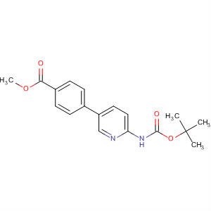 Methyl 4-[2-(tert-butoxycarbonylamino)pyridin-5-yl]benzoate Structure,222986-53-0Structure