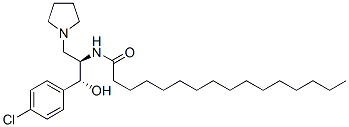 Hexadecanamide, N-[(1R,2R)-2-(4-chlorophenyl)-2-hydroxy-1-(1-pyrrolidinylmethyl)ethyl]- Structure,245329-88-8Structure