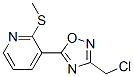 3-[3-(Chloromethyl)-1,2,4-oxadiazol-5-yl]-2-(methylthio)pyridine Structure,252914-65-1Structure