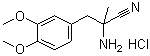 L-3-(3,4-Dimethoxyphenyl)-alpha-amino-2-methylpropionitrile hydrochloride Structure,2544-13-0Structure