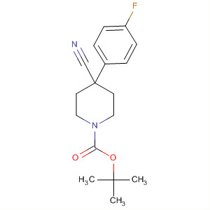 Tert-butyl 4-cyano-4-(4-fluorophenyl)piperidine-1-carboxylate Structure,256951-79-8Structure