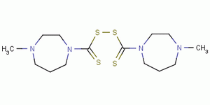 Bis (4-methyl-1-homo-piperazinylthiocarbonyl) disulfide Structure,26087-98-9Structure