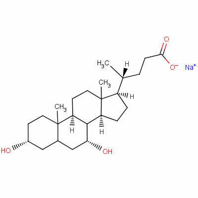 Chenodeoxycholic acid sodium Structure,2646-38-0Structure