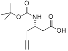 5-Hexynoic acid, 3-[[(1,1-dimethylethoxy)carbonyl]amino]-, (3S)- Structure,270596-47-9Structure