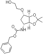 N-[(3as,4r,6s,6ar)-tetrahydro-6-(2-hydroxyethoxy)-2,2-dimethyl-4h-cyclopenta-1,3-dioxol-4-yl]carbami Structure,274693-54-8Structure