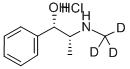 (1S,2r)-(+)-ephedrine-d3 hcl (n-methyl-d3) Structure,285979-73-9Structure