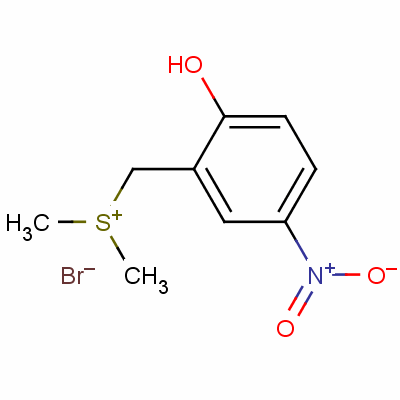 Dimethyl(2-hydroxy-5-nitrobenzyl)sulfonium bromide Structure,28611-73-6Structure