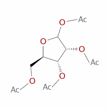 (3R,4r,5r)-5-(acetoxymethyl)tetrahydrofuran-2,3,4-triyl triacetate Structure,28708-32-9Structure