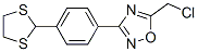 5-(Chloromethyl)-3-[4-(1,3-dithiolan-2-yl)phenyl]-1,2,4-oxadiazole Structure,287197-10-8Structure