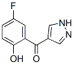 4-(5-Fluoro-2-hydroxybenzoyl)pyrazole Structure,288401-61-6Structure