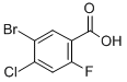 5-Bromo-4-chloro-2-fluorobenzoic acid Structure,289038-22-8Structure