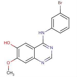 4-(3-Bromoanilino)-6-hydroxy-7-methoxyquinazoline Structure,295330-61-9Structure