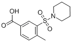 4-Methyl-3-(piperidine-1-sulfonyl)benzoic acid Structure,300383-07-7Structure