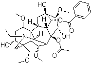 烏頭堿結(jié)構(gòu)式_302-27-2結(jié)構(gòu)式