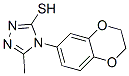 4-(2,3-Dihydro-1,4-benzodioxin-6-yl)-5-methyl-4H-1,2,4-triazole-3-thiol Structure,306936-85-6Structure