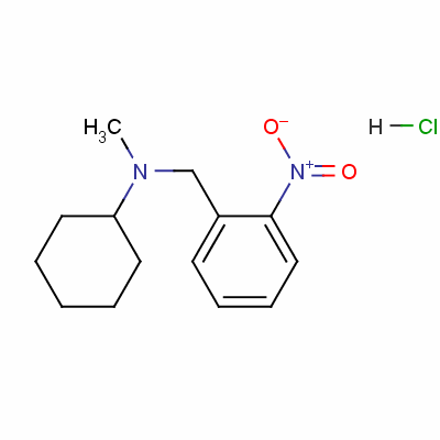 N-cyclohexyl-n-methyl-2-nitrobenzylamine monohydrochloride Structure,31611-42-4Structure