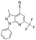 1H-pyrazolo[3,4-b]pyridine-4-carbonitrile, 3-methyl-1-phenyl-6-(trifluoromethyl)- Structure,319923-89-2Structure