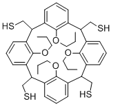 5,11,17,23-Tetrakis-mercaptomethyl-25,26,27,28-tetrapropoxycalix[4!arene Structure,325776-17-8Structure