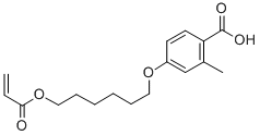 4-[6-(2-Acryloyloxy)hexyloxy]-2-methylbenzoicacid Structure,325976-65-6Structure