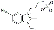 5-Cyano-1-ethyl-2-methyl-3-(4-sulfobutyl)benzimidazolium betaine Structure,32634-35-8Structure