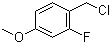 2-Fluoro-4-methoxybenzyl chloride Structure,331-63-5Structure