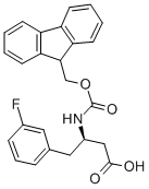 Benzenebutanoic acid, β-[[(9H-fluoren-9-ylmethoxy)carbonyl]amino]-3-fluoro-, (βR)- Structure,331763-67-8Structure