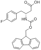 Benzenebutanoic acid, β-[[(9H-fluoren-9-ylmethoxy)carbonyl]amino]-4-fluoro-, (βR)- Structure,331763-70-3Structure