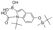 1H-Indole-1-carboxylic acid, 2-borono-5-[[(1,1-dimethylethyl)dimethylsilyl]oxy]-, 1-(1,1-dimethylethyl) ester Structure,335649-61-1Structure