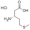 Pentanoic acid, 3-amino-5-(methylthio)-, hydrochloride (1:1), (3R)- Structure,336182-07-1Structure