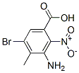 2-Nitro-3-amino-4-methyl-5-bromobenzoic acid Structure,34545-22-7Structure