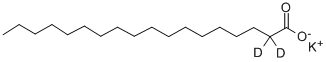 Potassium octadecanoate-2,2-d2 Structure,352438-86-9Structure