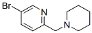 5-Bromo-2-piperidin-1-ylmethyl-pyridine Structure,364794-78-5Structure
