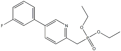 P-[[5-(3-fluorophenyl)-2-pyridinyl] methyl]-phosphonic acid diethyl ester Structure,380894-77-9Structure