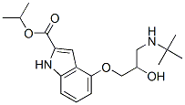 4-[3-[(1,1-Dimethylethyl)amino]-2-hydroxypropoxy]-1h-indole-2-carboxylic acid, 1-methylethyl ester Structure,39731-05-0Structure