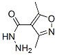 4-Isoxazolecarboxylicacid,3,5-dimethyl-,hydrazide(9ci) Structure,412313-52-1Structure