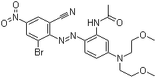 N-[5-[bis(2-methoxyethyl)amino]-2-[(2-bromo-6-cyano-4-nitrophenyl)azo]phenyl]acetamide Structure,41622-04-2Structure