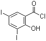 3,5-Diiodosalicyloyl chloride Structure,42016-91-1Structure