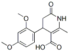 4-(2,4-Dimethoxyphenyl)-1,4,5,6-tetrahydro-2-methyl-6-oxo-3-pyridinecarboxylic acid Structure,423120-09-6Structure