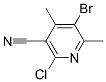 5-Bromo-2-chloro-4,6-dimethylnicotinonitrile Structure,42951-71-3Structure