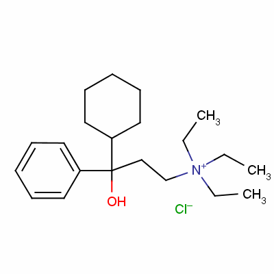 (3-Cyclohexyl-3-hydroxy-3-phenylpropyl)triethylammonium chloride Structure,4310-35-4Structure