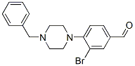 4-(4-Benzyl-1-piperazino)-3-bromobenzaldehyde Structure,443777-04-6Structure