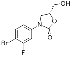 (5R)-3-(4-溴-3-氟苯基)-5-羥基甲基噁唑啉-2-酮結(jié)構(gòu)式_444335-16-4結(jié)構(gòu)式