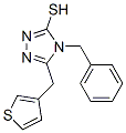 4-Benzyl-5-(3-thienylmethyl)-4h-1,2,4-triazole-3-thiol Structure,451502-05-9Structure