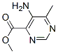 4-Pyrimidinecarboxylicacid,5-amino-6-methyl-,methylester(9ci) Structure,458543-75-4Structure