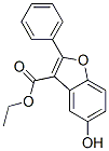 5-Hydroxy-2-phenyl-benzofuran-3-carboxylic acid ethyl ester Structure,4610-75-7Structure