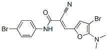 2-Propenamide, 3-[4-bromo-5-(dimethylamino)-2-furanyl]-n-(4-bromophenyl)-2-cyano- Structure,469894-32-4Structure