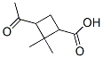 3-Acetyl-2,2-dimethylcyclobutanecarboxylic acid Structure,473-68-7Structure