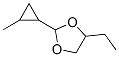 1,3-Dioxolane, 4-ethyl-2-(2-methylcyclopropyl)- Structure,473838-34-5Structure