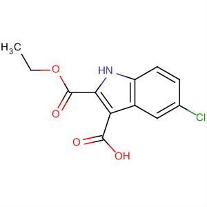 5-Chloro-2-(ethoxycarbonyl)indole-3-carboxylic acid Structure,480450-97-3Structure